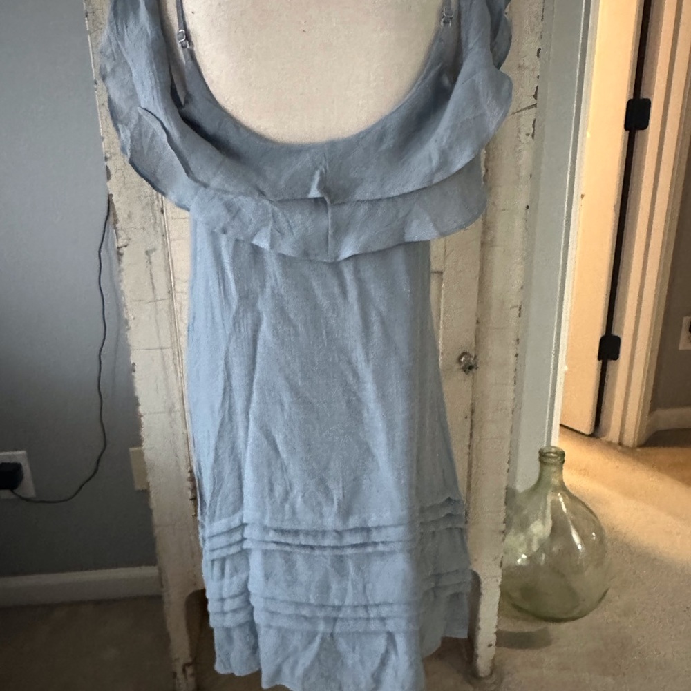 Wishlist Powder Blue Ruffle Dress - Picture 3 of 6